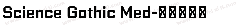 Science Gothic Med字体转换